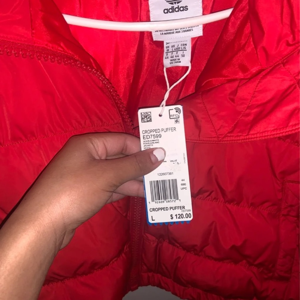 ADIDAD CROPPED PUFFER